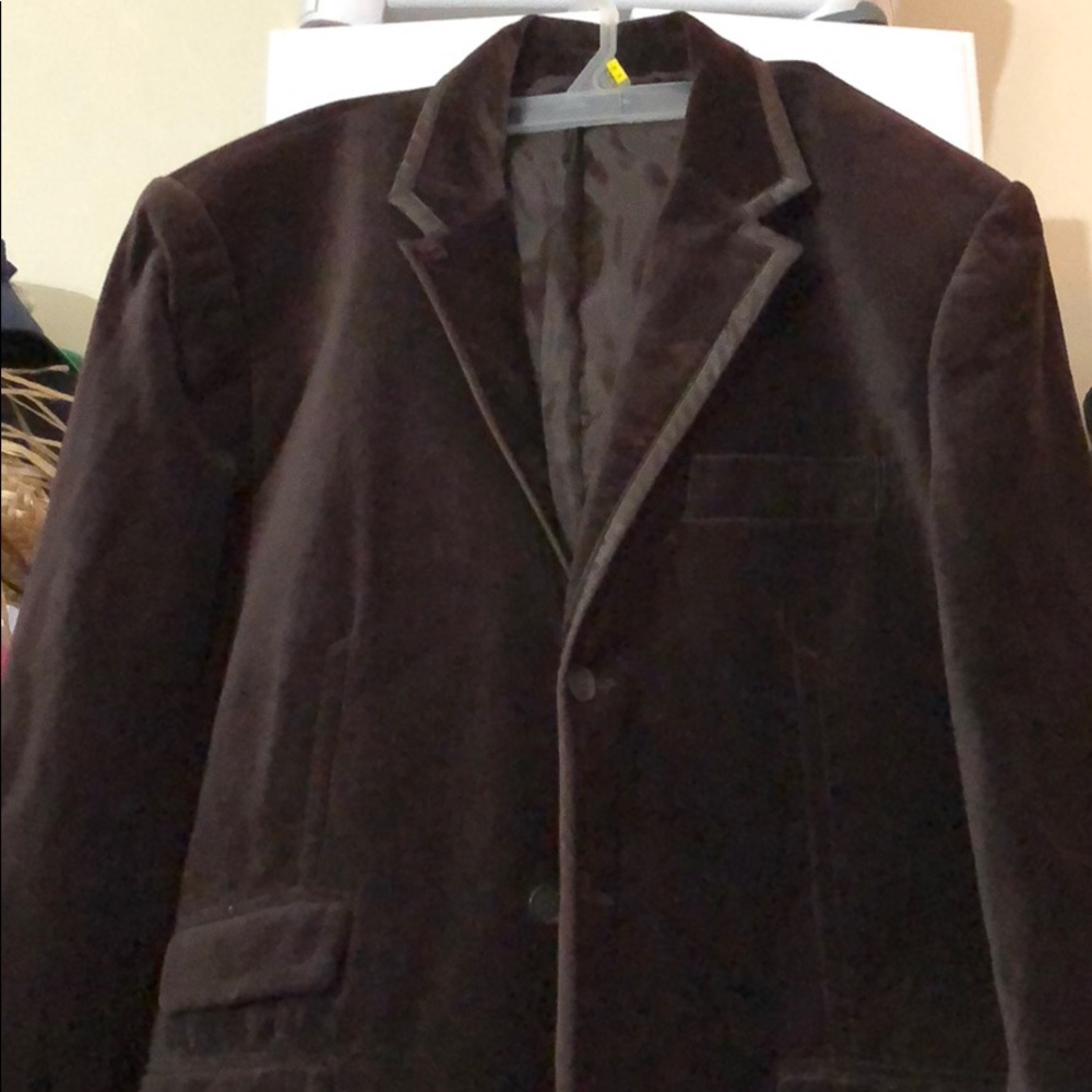 Brown Marc Ecko Velvet Blazer, XL, like new